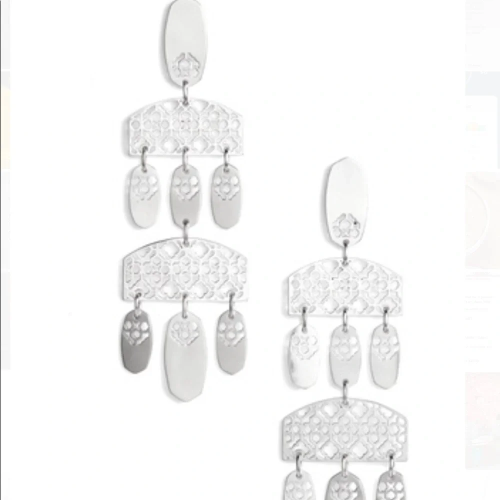 Kendra Scott Emmet Earrings - Rhod Filigree
